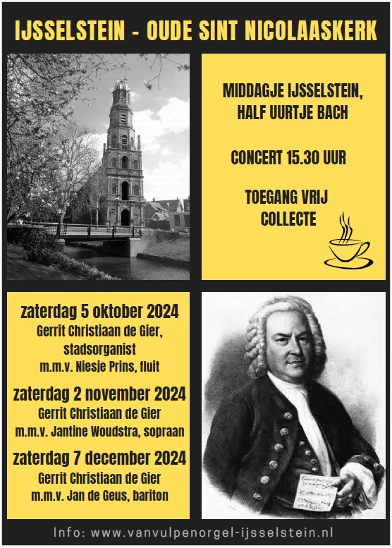 2024 Q4 Poster middagje IJsselstein half uurtje Bach