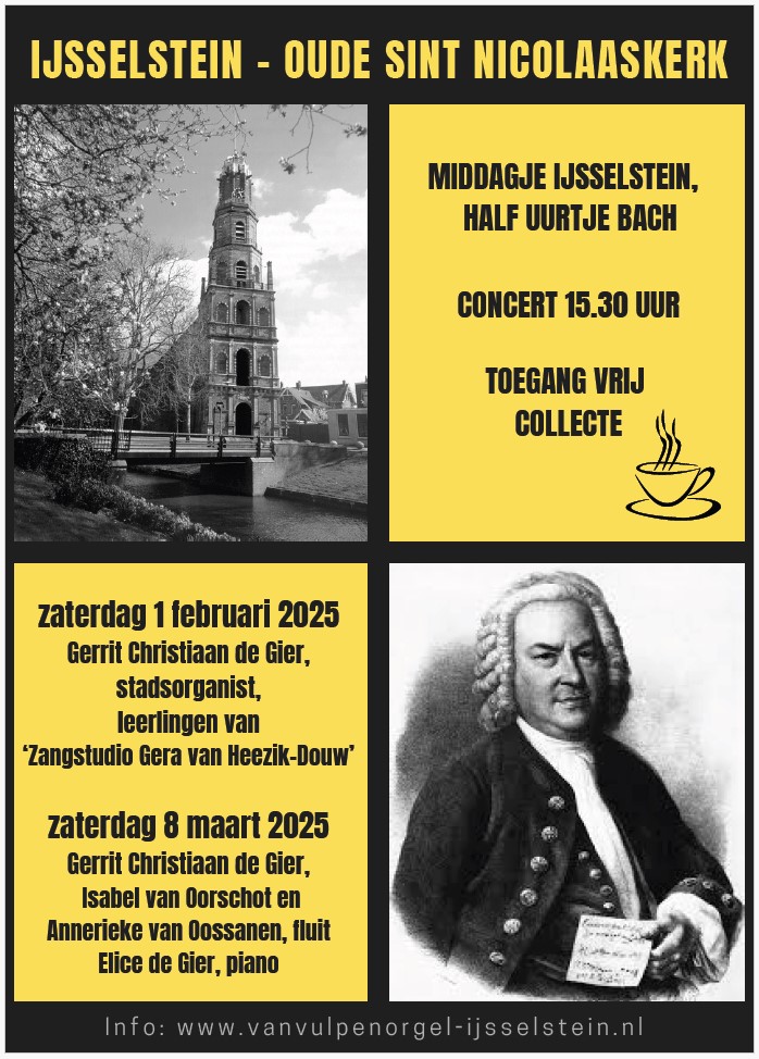 2025 Q1 Poster middagje IJsselstein half uurtje Bach